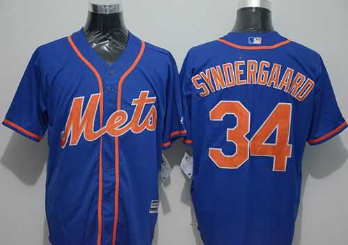 New York Mets #34 Noah Syndergaard Blue New Cool Base Alternate Home Stitched Baseball Jersey,We sell and wholesale New York Mets #34 Noah Syndergaard Blue New Cool Base Alternate Home Stitched Baseball Jersey on line form chian!